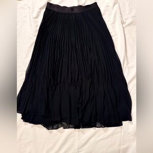 1. State Black A-Line Pleated Skirt